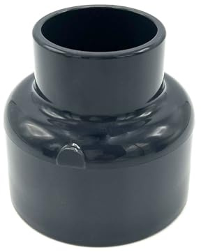 Baumaxxe PVC Reduziermuffe 90/75mm x 50mm gerade - 16 Bar - bm211 | PVC Fitting, Reduzierung für 90mm Muffe oder 75mm PVC Rohr auf 50mm Rohr, Pool Zubehör für Poolverrohrung