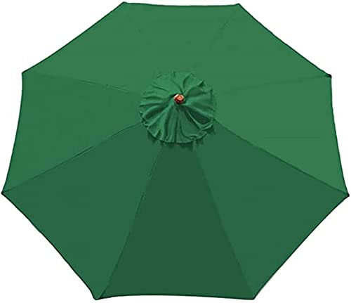 LGWG Ersatzschirm Für Den Garten,Überdachung UV-Schutz, Sonnenschirm Bespannung Ersatzbespannung, Garten Sonnenschirm Ersatzteile Für Marktschirm Und Ampelschirm-Green||2.7m/8 Arms