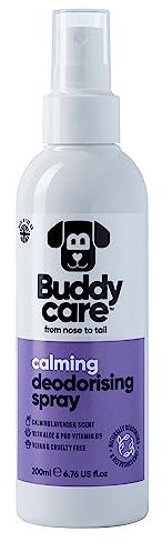 Buddycare Hunde-Desodorierungsspray – Lavendel – Beruhigendes Desodorierungsspray für Hunde – mit Aloe Vera und Pro-Vitamin B5 (200 ml, 1 Stück)