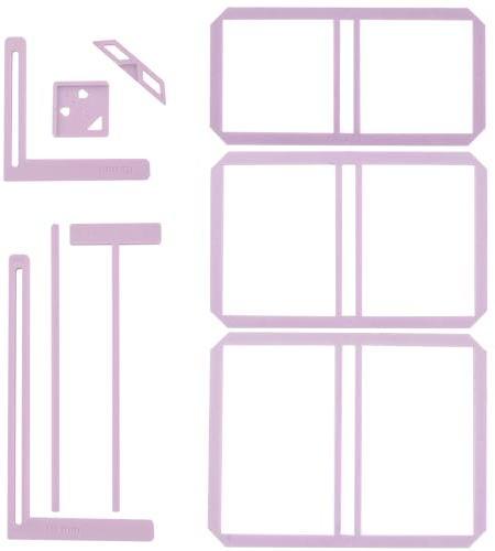 UPTTHOW 9 herramientas de encuadernación fácil para álbumes de recortes para principiantes, kit completo de plantillas y guía de corte que se puede hacer en cuaderno, calendario, diario de basura