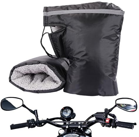 TONGFENG - Manguitos para bicicleta, manillar de moto, impermeable, manguitos de moto, calentadores de manillar, guantes de manillar de invierno, impemeable para bicicleta eléctrica, patinete