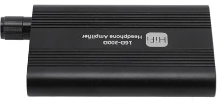 Amplificador deAmplificador de Auriculares Portátil Amplificador de Auriculares Recargable Interruptor de Ganancia de 2 Etapas Calidad de Sonido Superior 16 a 300 Ohmios Entrada