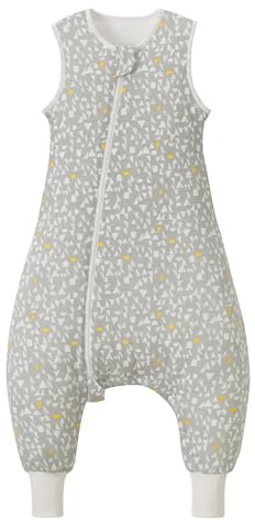 Nivolltha Super Soft Baby Sleeping Bag with Feet 1.5 TOG, 100% Cotton Warm All Season Toddler Sleep Sack with Feet, Graphic, Size M