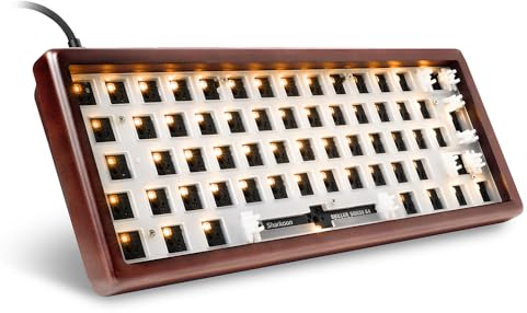 Sharkoon Skiller SGK50 S4 Wood Barebone, RGB Gaming Keyboard