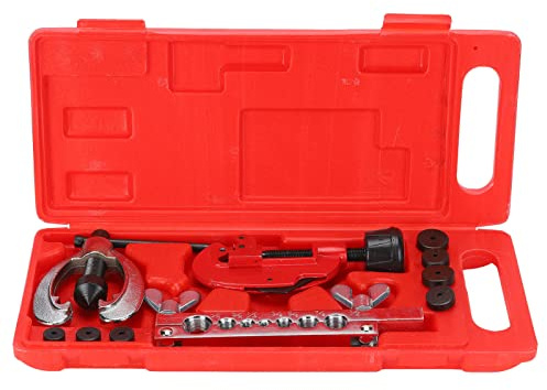 Kit Outil d'Ébavurage et Cintrage Cuivre 10 Pièces, Coupe Tuyau 3-30mm, Dies 7 Tailles - Résistant Acier 45# Traitement Thermique, Pour Freinage Automobile et Raccords Tubulaires