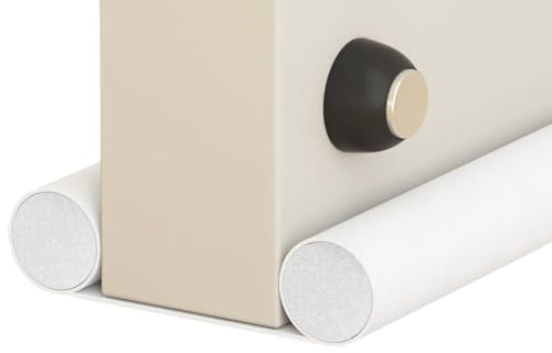 Torytoe Boudin de Porte Isolant Froid, Bas de Porte Double Isolant 93 cm, Bas de Porte Asolation Anti Froid Lavable et Durable Anti Bruit Insect