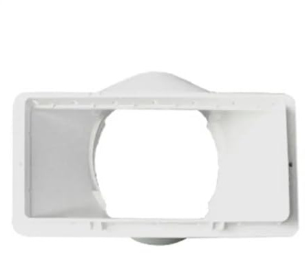 WuForge Adaptador de ventana for aire acondicionado portátil de 13 x 8 x 20 cm, conector de manguera de escape, accesorios for aire acondicionado móvil