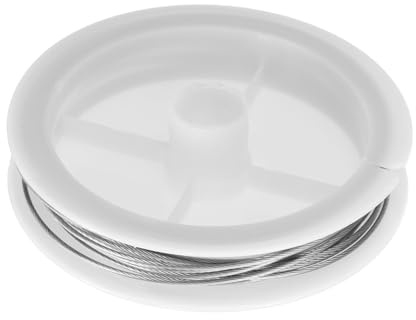 QUARKZMAN Alambre De 13 Pies De Longitud Calibre 18 Acero Inoxidable | Alambre Para Manualidades Y Joyería, Resistente Al Deslustre, Para Suministros De Fabricación De Joyería Manualidades Plata
