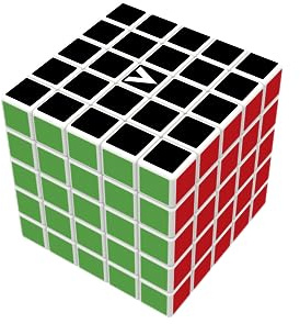 V-CUBE 5 x 5 White Flat, Professional, Fast, and Smooth, Speed Cube, Puzzle, Fidget Toy