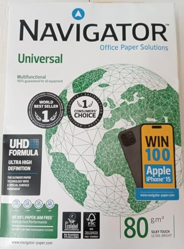 Navigator Universal Kopierpapier A3 80g weiß sehr hohe Weiße