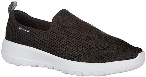 Skechers GOwalk Joy dam Slip On träningsskor Låga sneakers, Svart textil vit trim, 36.5 EU