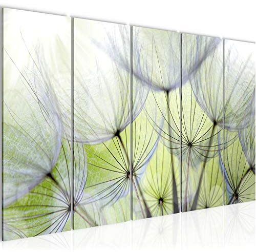 Runa Art Bild Pusteblume Wandbilder auf Vlies Leinwand 5 Teilig Wanddekoration Wohnzimmer Schlafzimmer 206156a