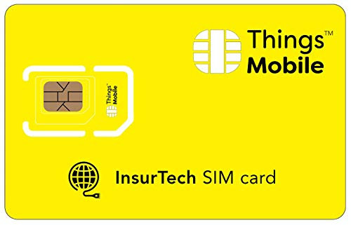 SIM Card per INSURTECH - Things Mobile - con copertura globale e rete multi-operatore GSM/2G/3G/4G LTE, senza costi fissi, senza scadenza e tariffe competitive con 10€ di credito incluso