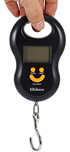 Tragbare Waage, 50 kg / 10 g LCD Digital Hanging Weight Scales, Elektronische Gepäckhakenwaage