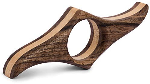 TILISMA Bague de Lecture - Fait à la main en noyer naturel - Support de Page de Livre - Accessoires de Lecture de Livre - Cadeaux Pour les Amateurs de Livres, Cadeaux Littéraires (Moyen)