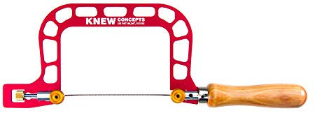 Scie à chantourner avec tension de lame (75 mm, arceau rouge (sans position de la lame)