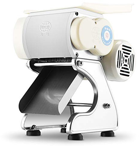 CGOLDENWALL Cortador de Carne Cortafiambres Multifuncional en Rebanadas, Tiras y Picado Máquina Cortadora Eléctrica de 370W para Carne Pescado Verdura etc de Acero Inoxidable de Uso Hogar Comercial