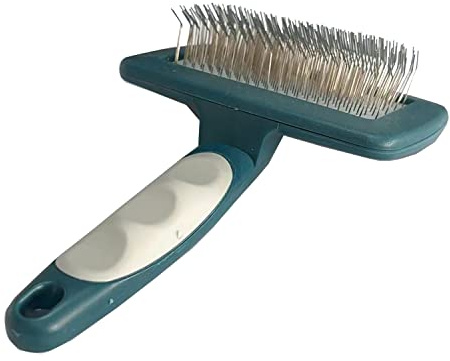 YIRU Goldendoodle & Poodle Grooming Brush, Extra Long Pin Slicker Brush (1.06) for Long & Curly Coats, Post-Walk Mat & Tangle Remover, Cuts Grooming Time in Half