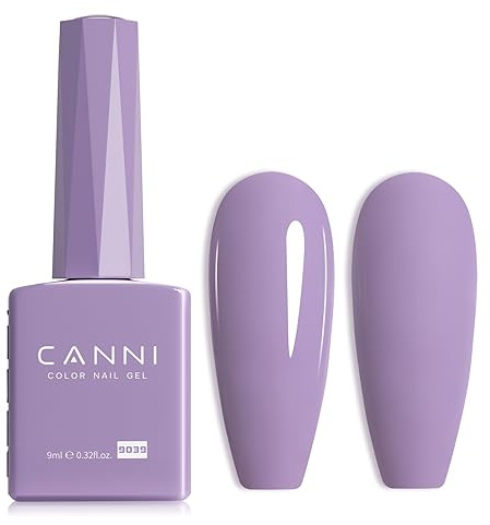 CANNI UV Negellack Natur Helles Lila Gellack Gel UV Nail Art Klassischer und All MatchStil Soak Off Gelnagellack für UV Lampe
