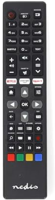 Ersatz Fernbedienung - Passend für: Philips - Vorprogrammiert - 1 Gerät Netflix Button/Rakuten TV Button/Smart Hub Button - Infrarot - Schwarz