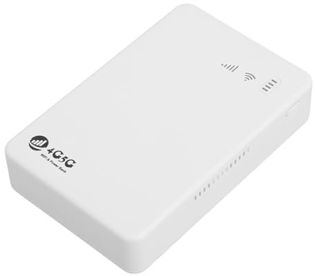 4G LTE Mobiler Hotspot, 5G Entriegelt 300 Mbit/s Mobiles WiFi-Hotspot-Gerät mit SIM-Karten-Slot 10000MAh Akku Tragbarer WiFi-Modem Router für Reise Unterstützung 10 Geräte