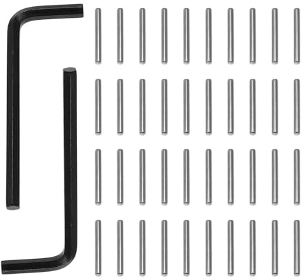 Maxmoral 42PCS Spring Hinge Tension Pin Replacement Kit Including 40 Stainless Steel Shelf Pins 2 Hex Wrenches Allen Wrenches Used for Automatic Closing of Door Hinges on Garage Doors