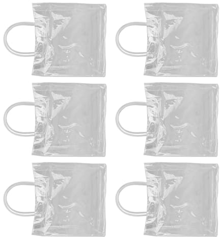 20 Stück Geschenktüten Durchsichtig, Transparente Plastiktüten Mit Griffen, Transparente Geschenktüte, Transparente Partytüten, Geschenkboxen, Transparente Tüten Für Partygeschenke