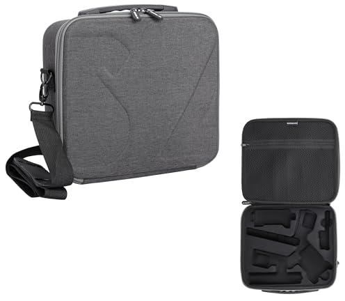 Fututech Förvaringsväska för DJI RS4 Stabilisator Axelväska Bärväska Skyddsväska Tillbehör, Färg: grå, Modern