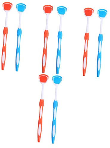Beaupretty 8 Pz Spazzola Per La Pulizia Della Lingua Pulitore Portatile Spazzolino Per Lingua Per Adulti Spazzola Per La Lingua Raschietto Per La Lingua Per Bambini Nanoplastico