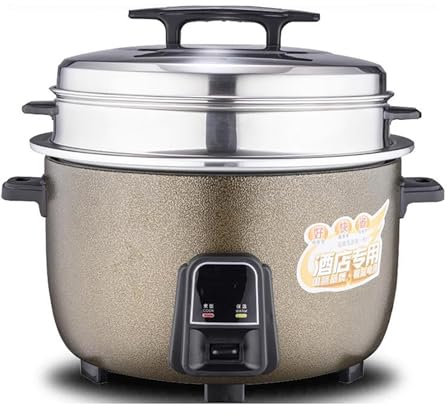 Olla arrocera con vaporera (8-45 l) Olla arrocera antiadherente comercial grande, for hoteles, restaurantes, comedores, escuelas 220-240V US/EU(36L)