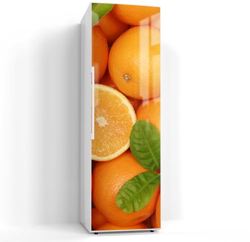 DEQORI Magnetfolie für Kühlschrank 60x190 cm | Motiv Vitaminreiche Frische | dekorative Magnetmatte Gefrierschrank Schutz | Magnet Deko-Folie selbstklebend, magnetisch & beschreibbar
