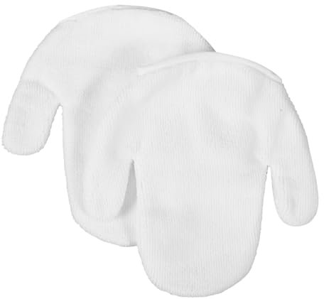 TOVINANNA 1paar Bequeme Exfolierende Handschuhe Für Gesicht Multifunktionale Reinigungshandschuhe Für Make-up Sanfte Gesichtspflege Und Tragbare Spa-Mitts Für Und Mädchen