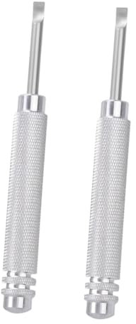 2 Stück Uhrenmesser, Armbanduhr, Uhrenschlüssel, Uhrenrücken-Entferner-Werkzeug, Uhrenwerkzeug, Uhrenöffnungswerkzeug, Uhrenreparaturset, Batteriewechsel, Uhrenöffner, Uhrenbatterie-Werkzeug, Metall,