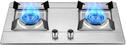 Cuisinière À Gaz En Acier Inoxydable, Cuisinière De Comptoir De Cuisine, Cuisinière De Conversion Gaz/gaz LP, Avec Protection Contre Les Flammes, For Camping-car De Cuisine À Domicile(LPG)