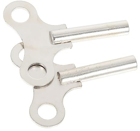 Uonlytech Uhraufzugsschlüssel Aus Stahl 2 Stück 4,4mm Retro Tischuhr Schlüssel Verzugsfrei Kratzfest Langlebig Für Mechanische Uhren