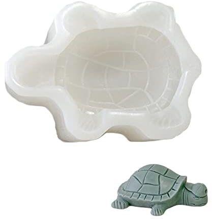 Stampo in silicone a forma di tartaruga per biscotti e ceramiche, riutilizzabile, per cuocere fondente liquido
