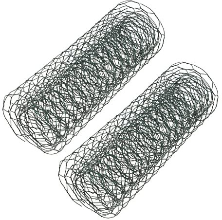 ETANULPEX 1 Roll Arrangement Chicken Wire Mesh Stem Holder High Purity Zinc Wire Garden Twine for Trellis Artificial Plants Home Decor Faux Foam Block Wires Vines Tin Green Iron Wire/1250