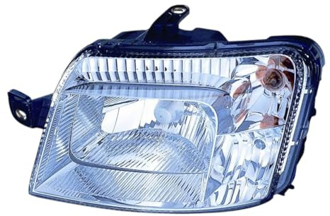 RAEM RICAMBI AUTO Faro Proiettore Anteriore SINISTRO PANDA 169 2 Serie dal 2003 al 2009 Lato Guidatore - Compatibile, non originale - Spinotto a 7 Pin Bianco o Giallo