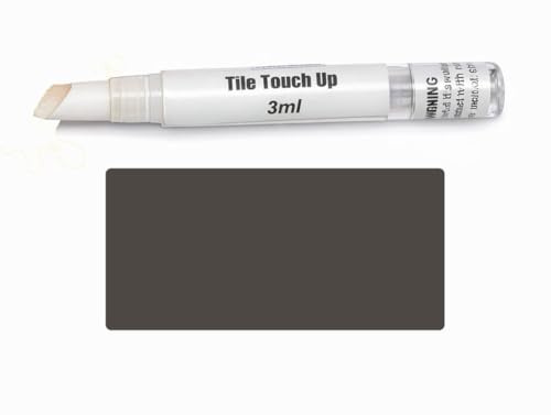 V-Fix Tile Touch Up Paint Pen – Scratch & Chip Repair for Ceramic & Porcelain Tiles, Water-Based - 3ml (Medium Grey)