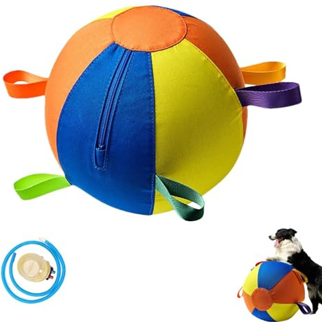 Pelota de pastoreo para perros y caballos, pelota gigante de pastoreo para perros, pelotas de entrenamiento inflables duraderas para razas grandes, juguete de ejercicio interactivo para uso en patio y