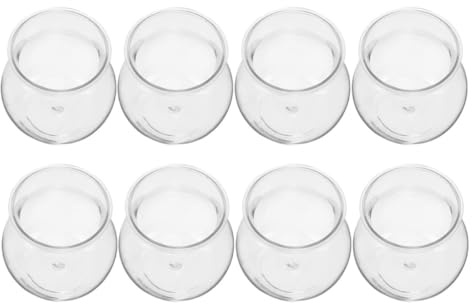 MAGICLULU Vases à Bulles et Conteneurs Hydroponiques en Verre Transparent, Lot de 8, Petits Pots pour Succulentes, Utilisation en Terrarium Végétal et Jardin D’Intérieur