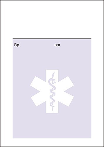 250 Privatrezepte Rezeptzettel lose für Ärzte und Heilpraktiker Format DIN A6, Caduceus, lila pr102-7