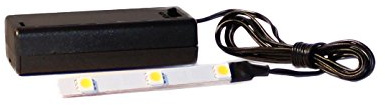 Kahlert Licht 69911 - Miniatur - LED-Beleuchtungsstreifen mit Batteriebox 3,5 V