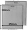 SPARES2GO Filtro Universal de Malla Metálica Antigrasa para Aspirador de Cocina (Paquete de 2, Plateado, 300 x 250 mm)