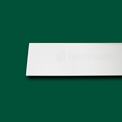 Flachleiste Abdeckleiste Fensterleiste 100mm breit 6m lang Kunststoff Flachprofil