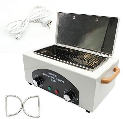 Esterilizador de aire caliente, 50-220 ℃ Esterilizador de calor seco Gabinete desinfectante 1.9L utilizado para laboratorios servicios de catering salones de belleza