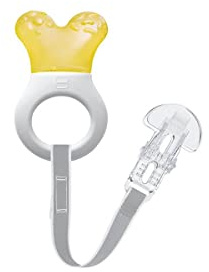MAM Mordedor, a partir de 2 Meses, Alivio Instantáneo a la Dentición de los Dientes Posteriores, con Agua para Refrescar, Ligero y Fácil de Agarrar, Incluye Broche, Fácil de Limpiar, Neutro, Pack 1