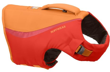 Ruffwear Float Coat Hundejacke, Auftrieb und Auftrieb, Hundeweste für sicheres Schwimmen, Bootfahren, Wassersport, Red Sumac, XX-Small