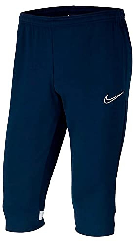 NIKE Unisex Kids Academy 21 3/4 Knit (Youth) Track Pants, Obsidian, White, White, 8-10 Years UK