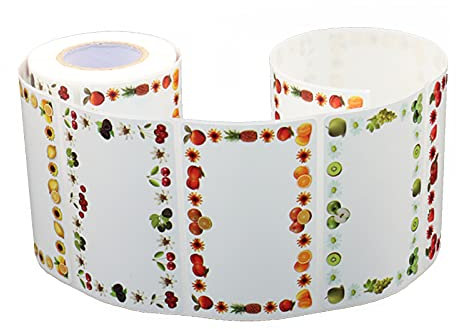 Labels for Jars, Self Adhesive Jam Labels Personalized, 1 Roll Decorative Removable Sticky Jam Jars Labels for Kitchen 200 Pcs